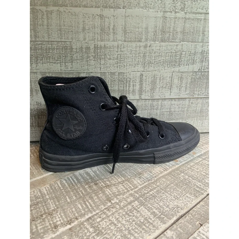 Converse All Star Black High-Tops Kids Sneakers Shoes Size 1 Youth Kicks